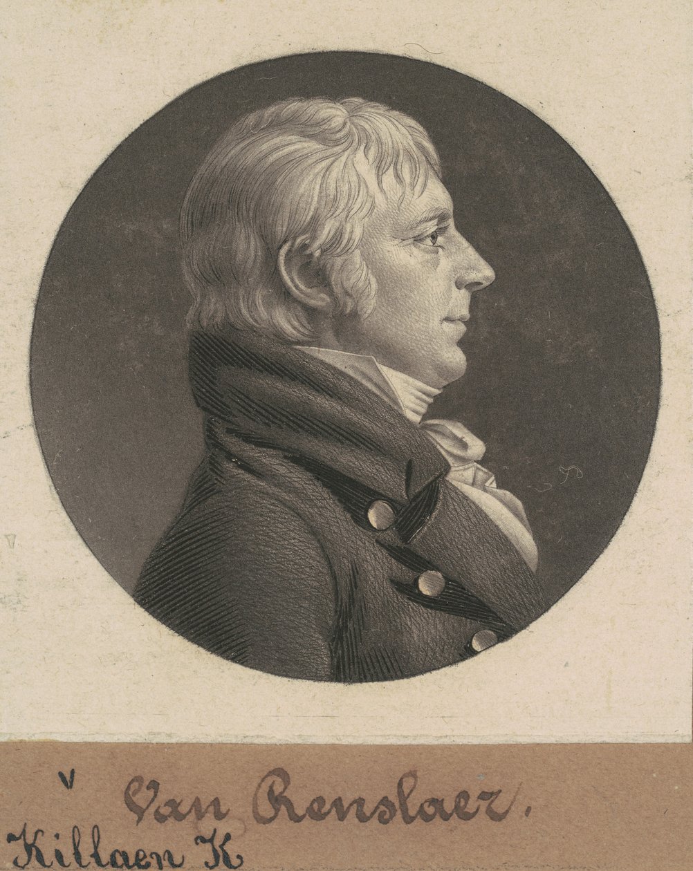 Kiliaen Kiliaen Van Rensselaer af Charles B. J. Févret de Saint Mémin