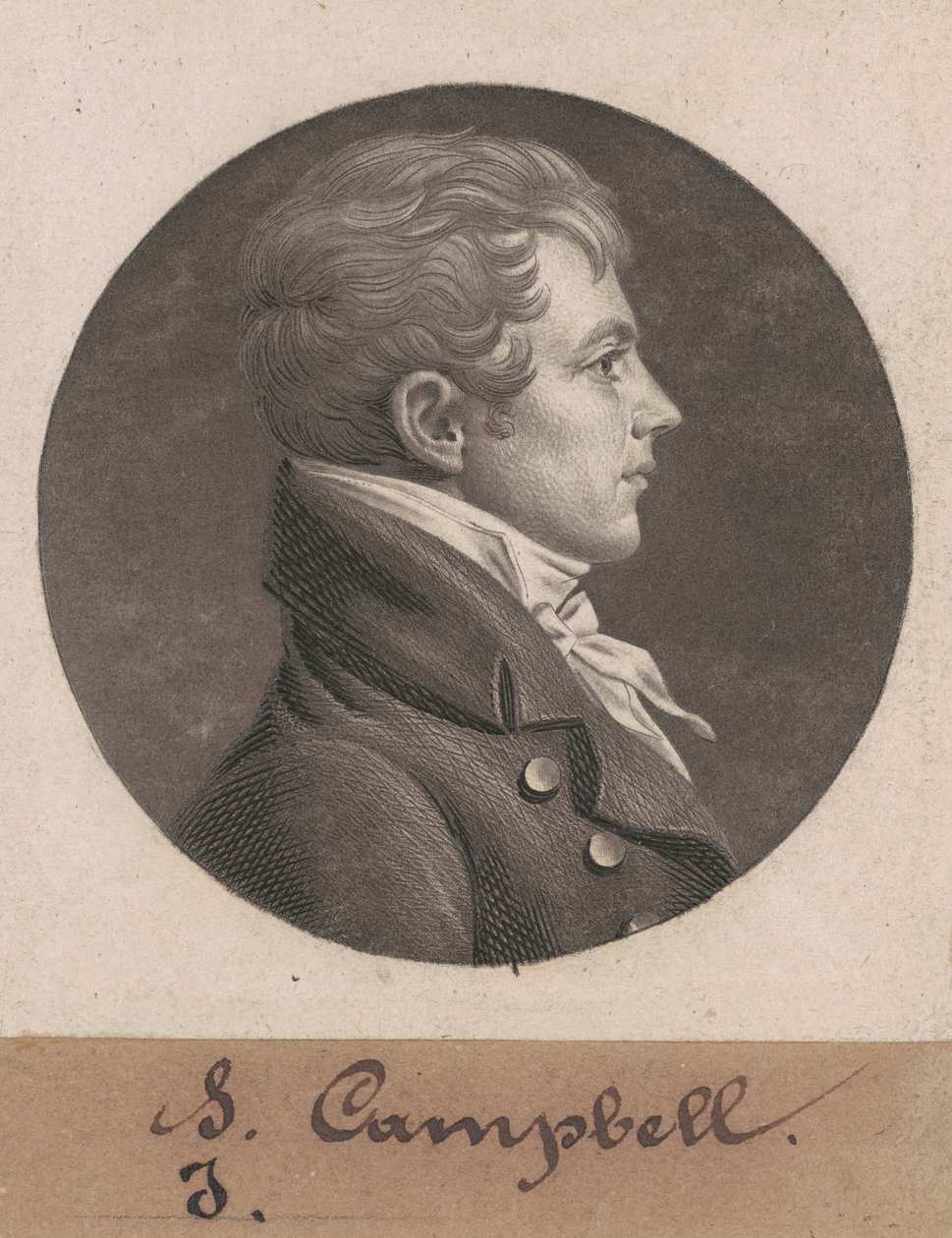 Levin Hicks Campbell af Charles B. J. Févret de Saint Mémin