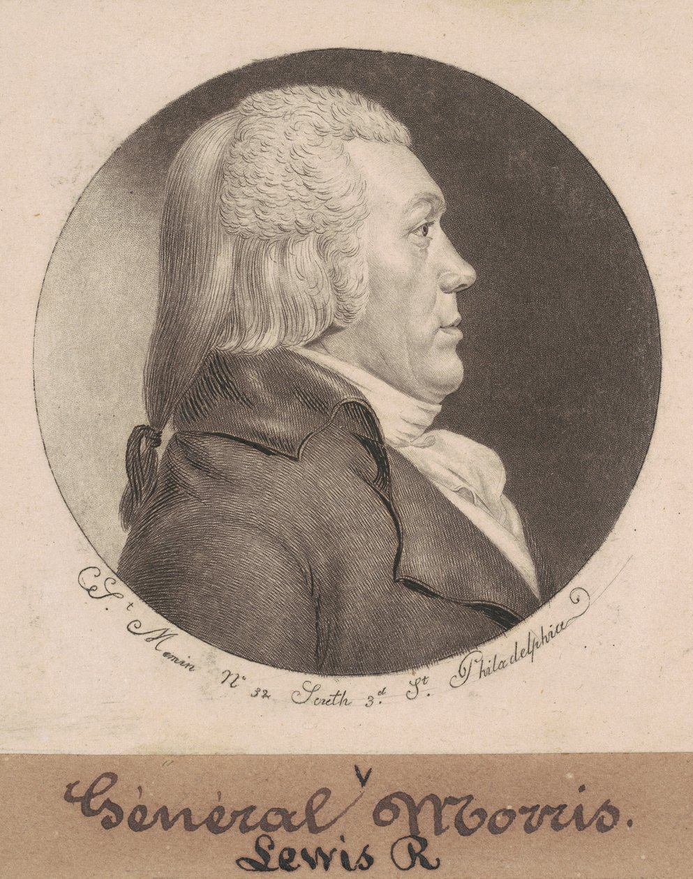 Lewis Richard Morris af Charles B. J. Févret de Saint Mémin