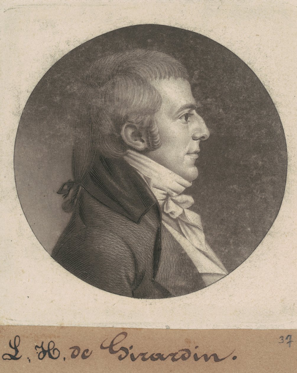 Louis Hue Girardin af Charles B. J. Févret de Saint Mémin
