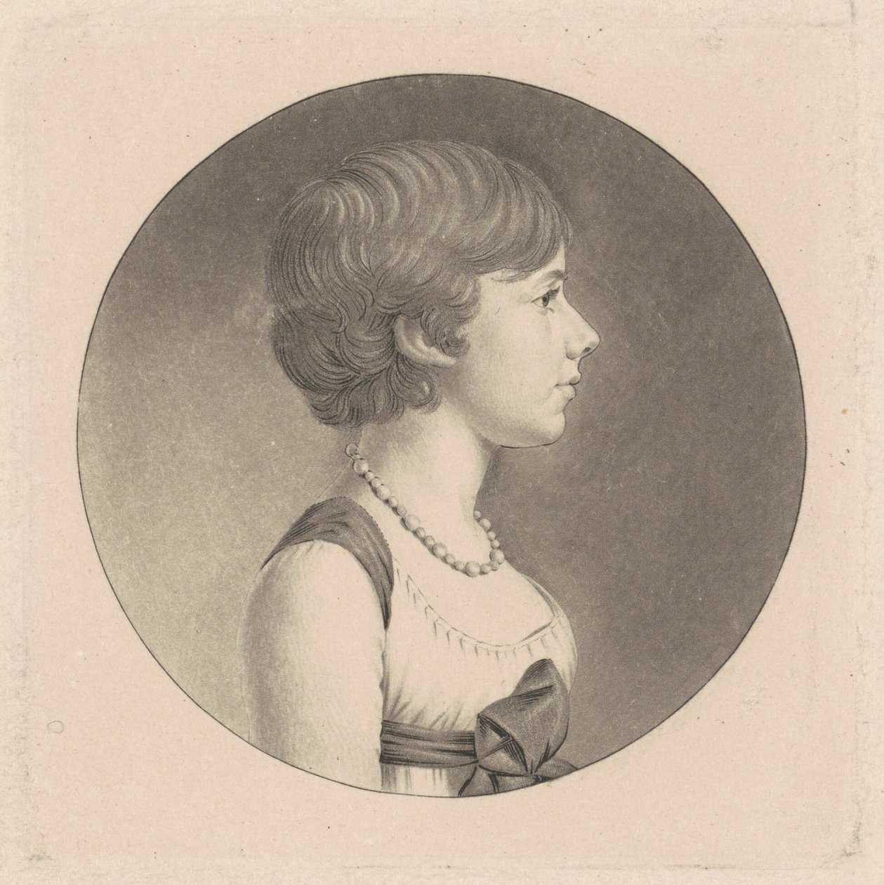 Louisa DuPonceau af Charles B. J. Févret de Saint Mémin