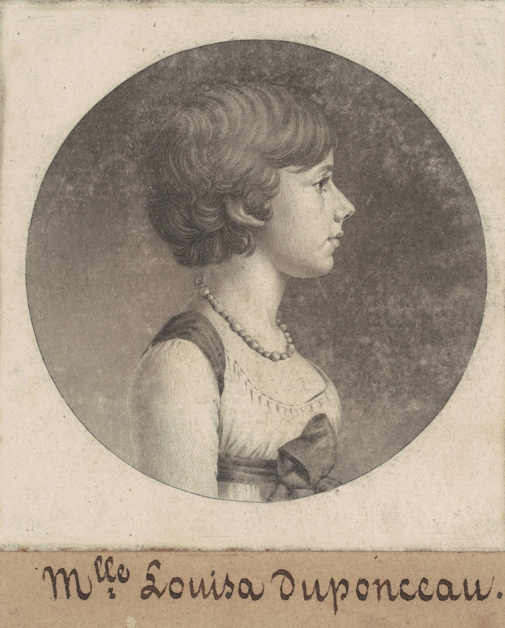 Louisa DuPonceau af Charles B. J. Févret de Saint Mémin