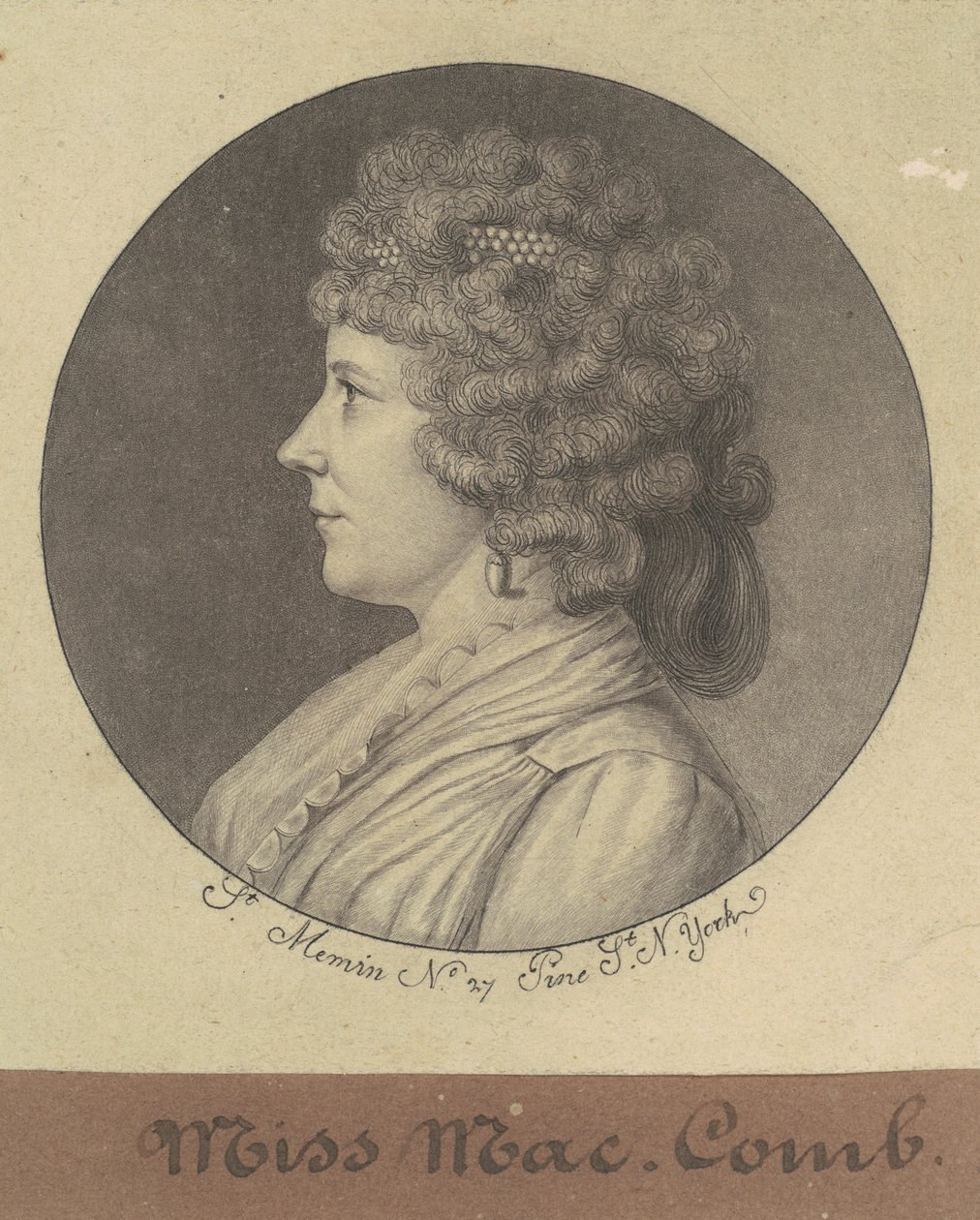 Margaret Marshall Armstrong af Charles B. J. Févret de Saint Mémin