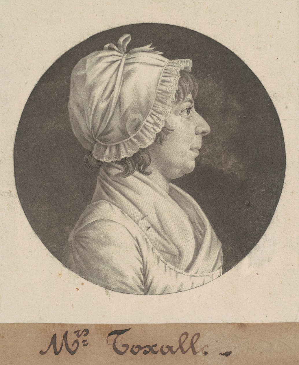 Margaret Smith Foxall af Charles B. J. Févret de Saint Mémin