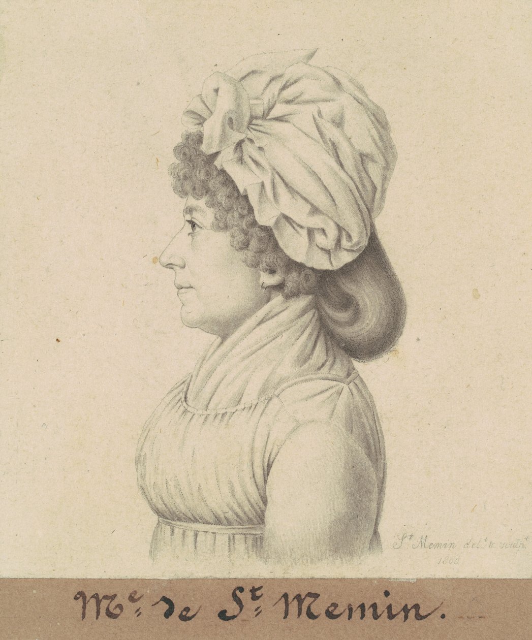 Marie-Victoire Févret af Saint-Mémin af Charles B. J. Févret de Saint Mémin