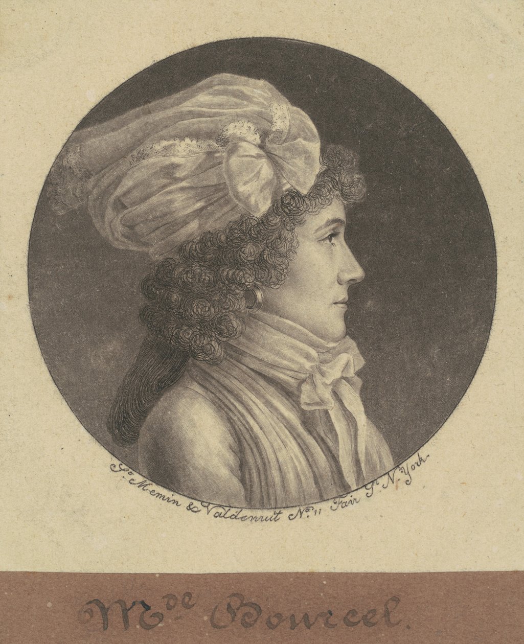 Marie Françoise Bancel af Charles B. J. Févret de Saint Mémin