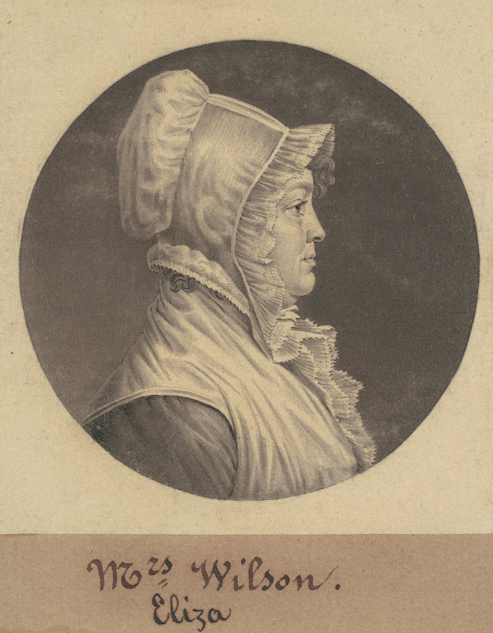 Mary Fleming Lewis af Charles B. J. Févret de Saint Mémin