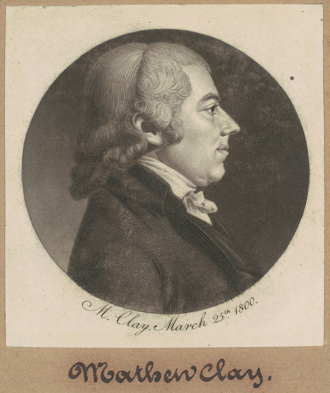Matthew Clay af Charles B. J. Févret de Saint Mémin