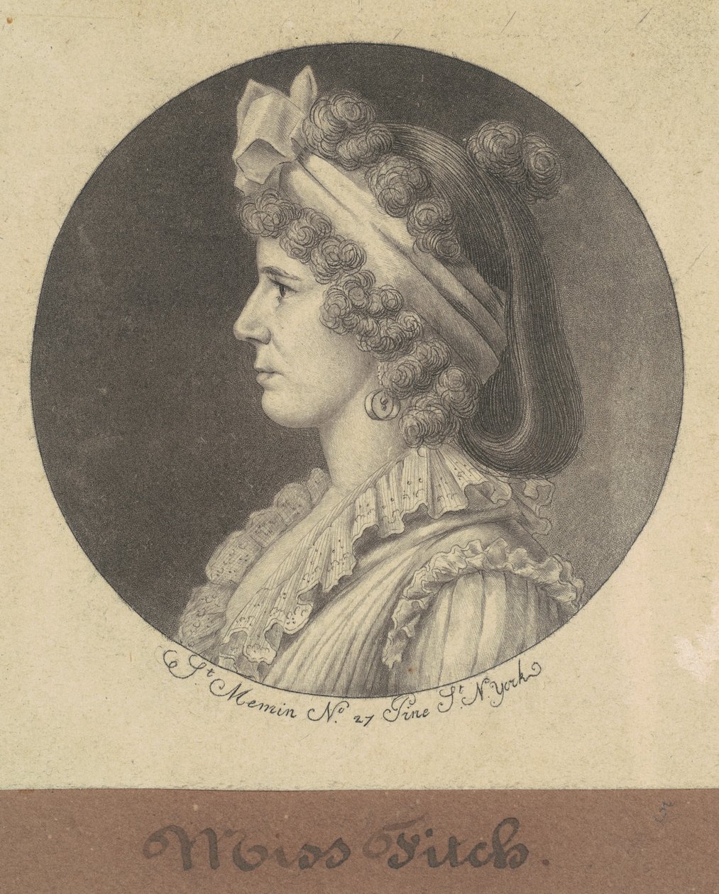 Frøken Fitch af Charles B. J. Févret de Saint Mémin