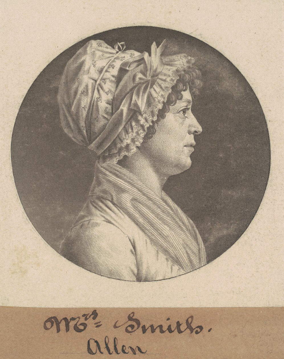 Fru Smith af Charles B. J. Févret de Saint Mémin