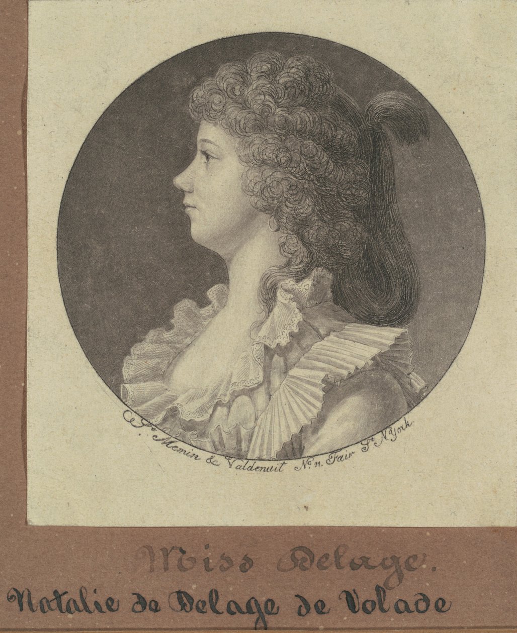 Natalie Marie Louise Stephanie Beatrice Delage de Volude af Charles B. J. Févret de Saint Mémin