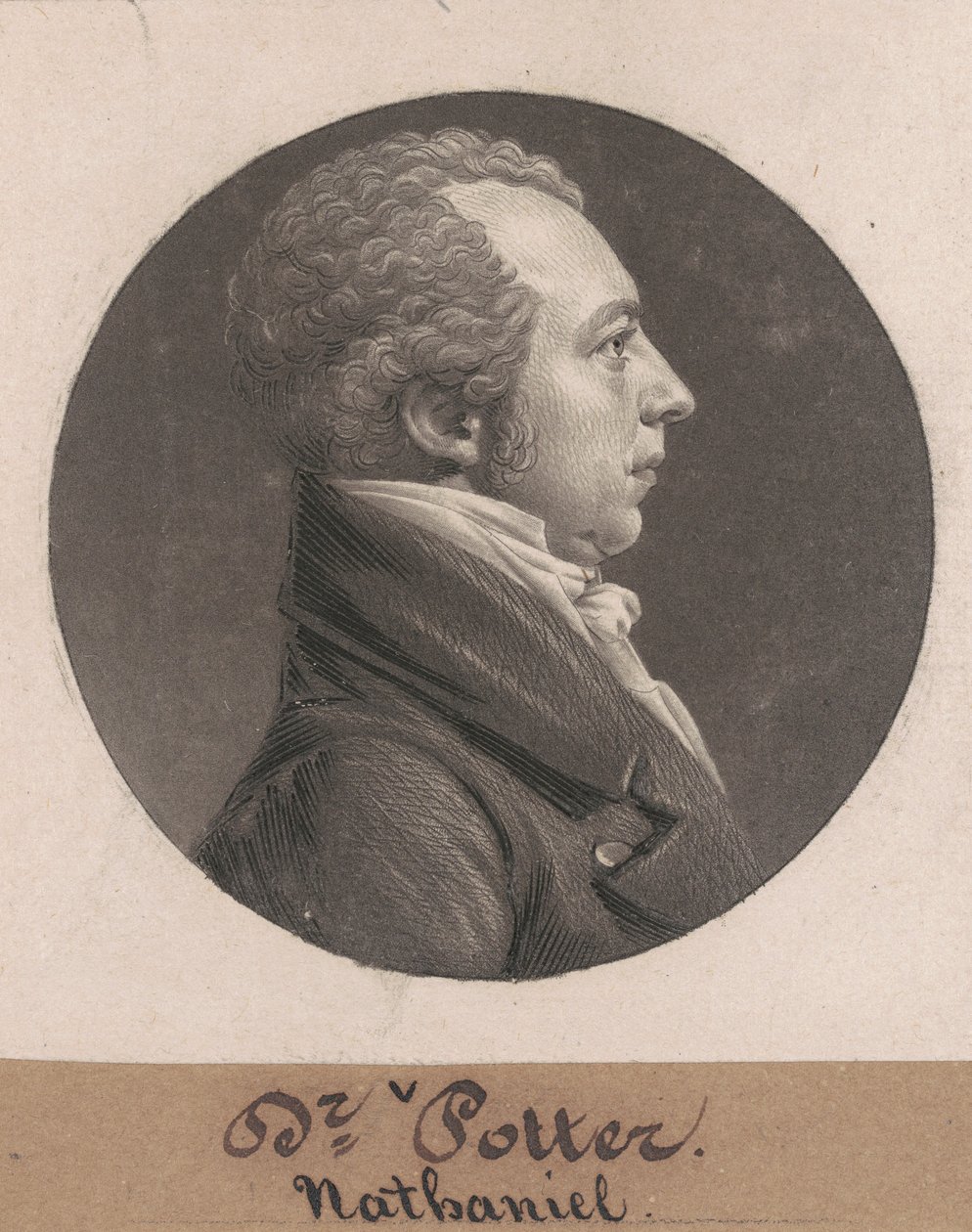 Nathaniel Potter af Charles B. J. Févret de Saint Mémin