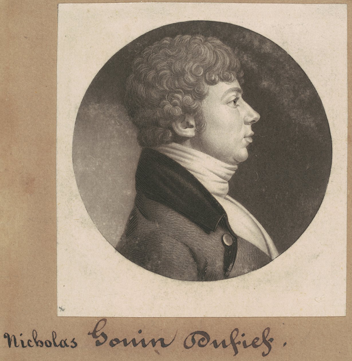 Nicholas Gouin Dufief af Charles B. J. Févret de Saint Mémin