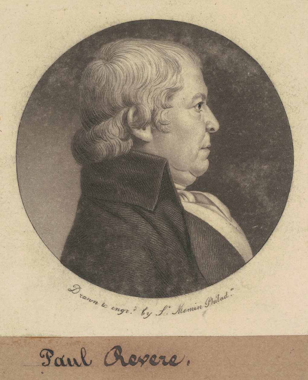 Paul Revere af Charles B. J. Févret de Saint Mémin