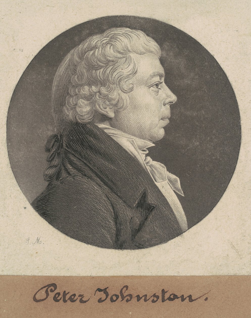 Peter Johnston, Jr. af Charles B. J. Févret de Saint Mémin