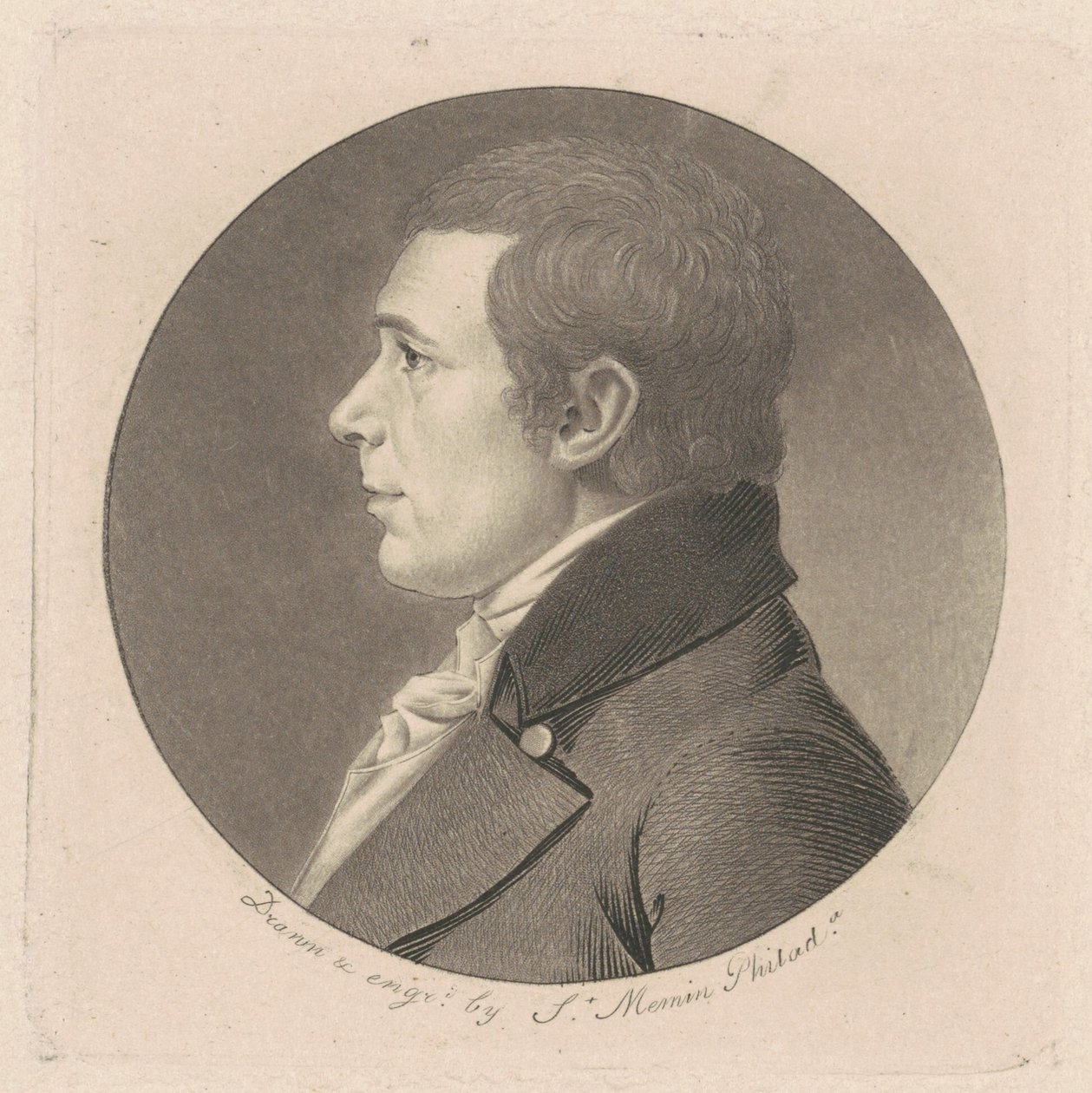 Peter Stephen DuPonceau af Charles B. J. Févret de Saint Mémin