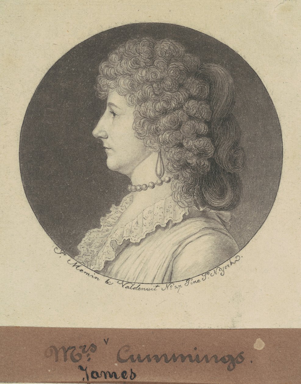 Phoebe Harisson Cuming af Charles B. J. Févret de Saint Mémin