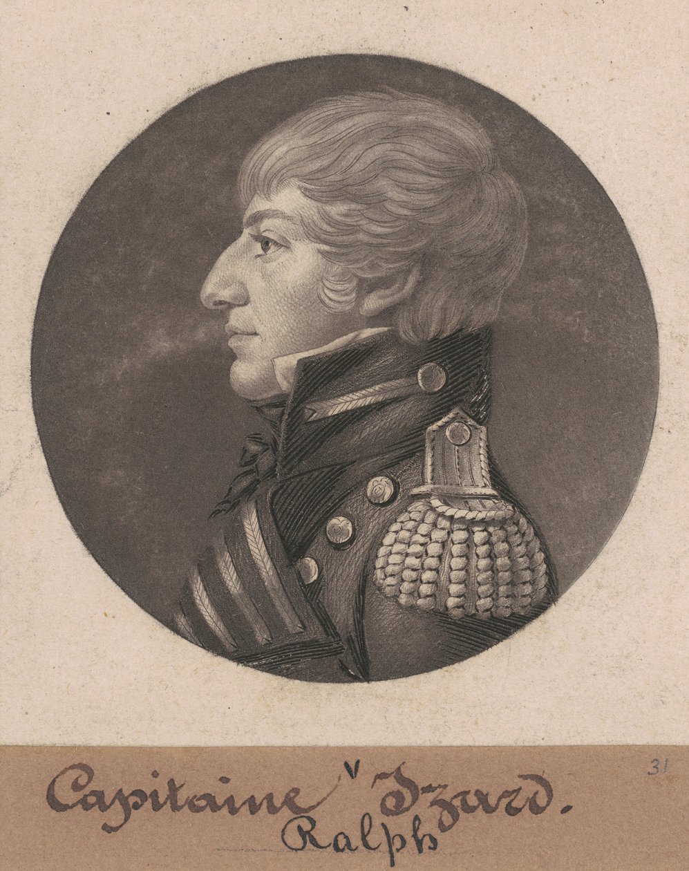 Ralph Izard II af Charles B. J. Févret de Saint Mémin