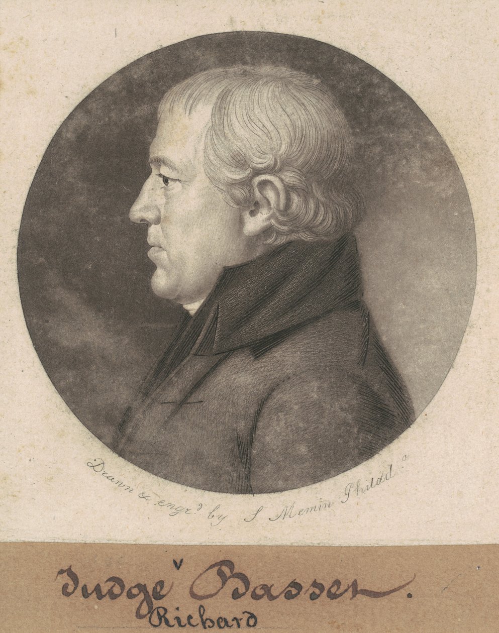 Richard Bassett af Charles B. J. Févret de Saint Mémin