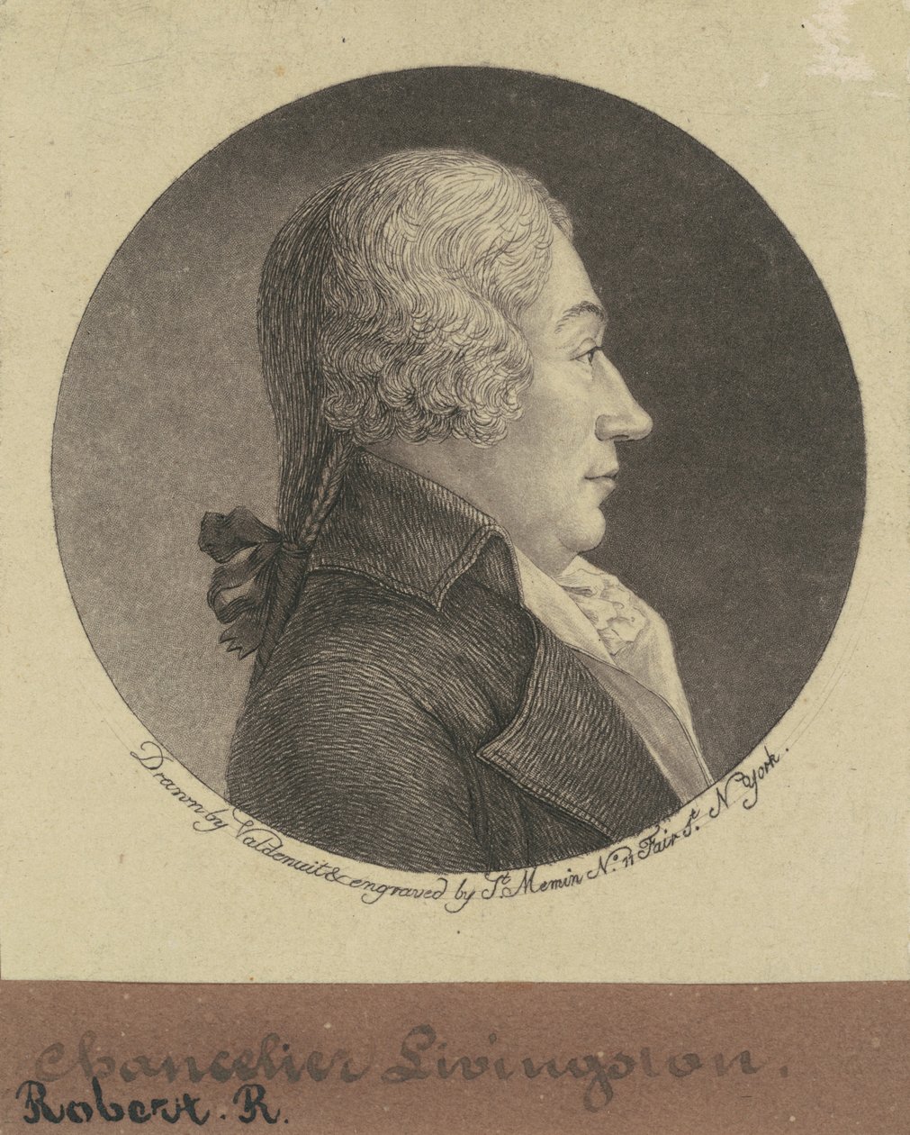 Robert R. Livingston af Charles B. J. Févret de Saint Mémin