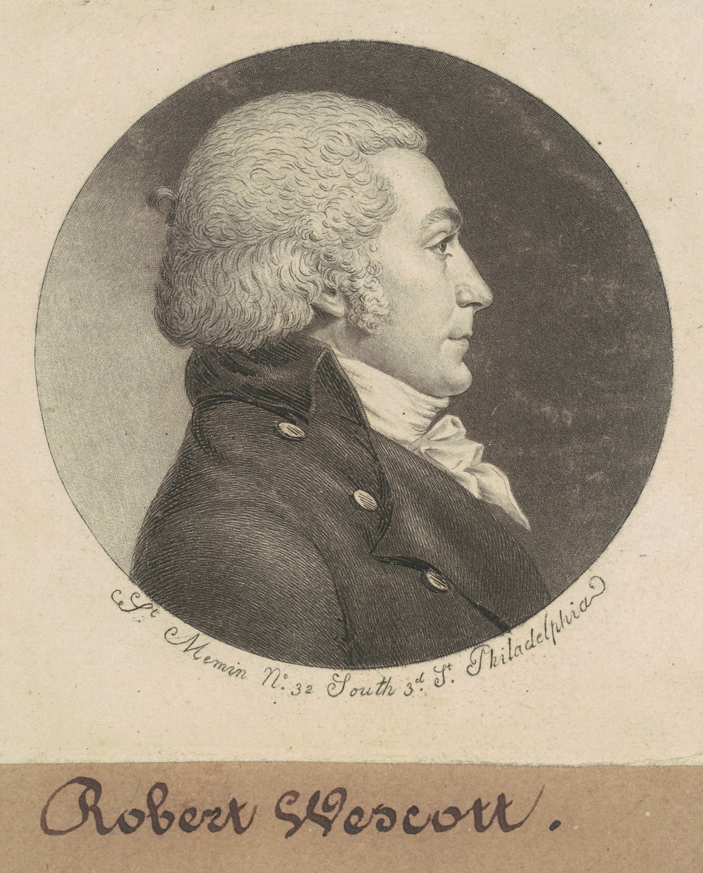 Robert Wescott af Charles B. J. Févret de Saint Mémin