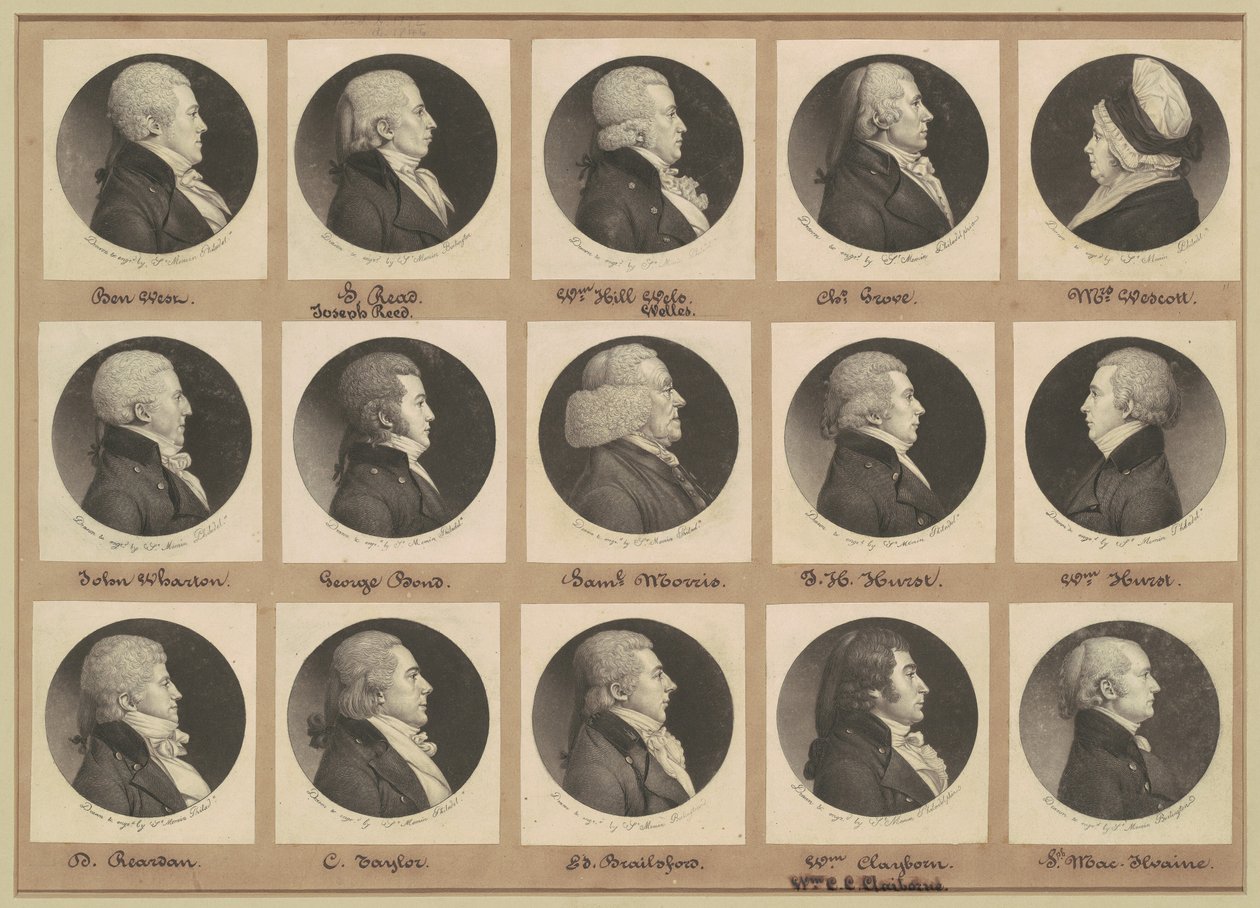 Saint-Mémin samling af portrætter, gruppe 11 af Charles B. J. Févret de Saint Mémin