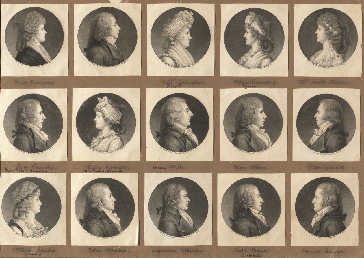Saint-Mémin samling af portrætter, gruppe 2 af Charles B. J. Févret de Saint Mémin