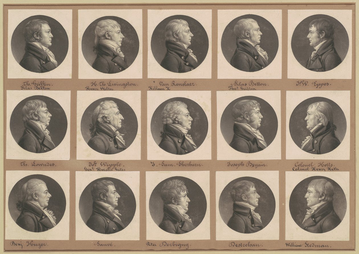Saint-Mémin samling af portrætter, gruppe 32 af Charles B. J. Févret de Saint Mémin