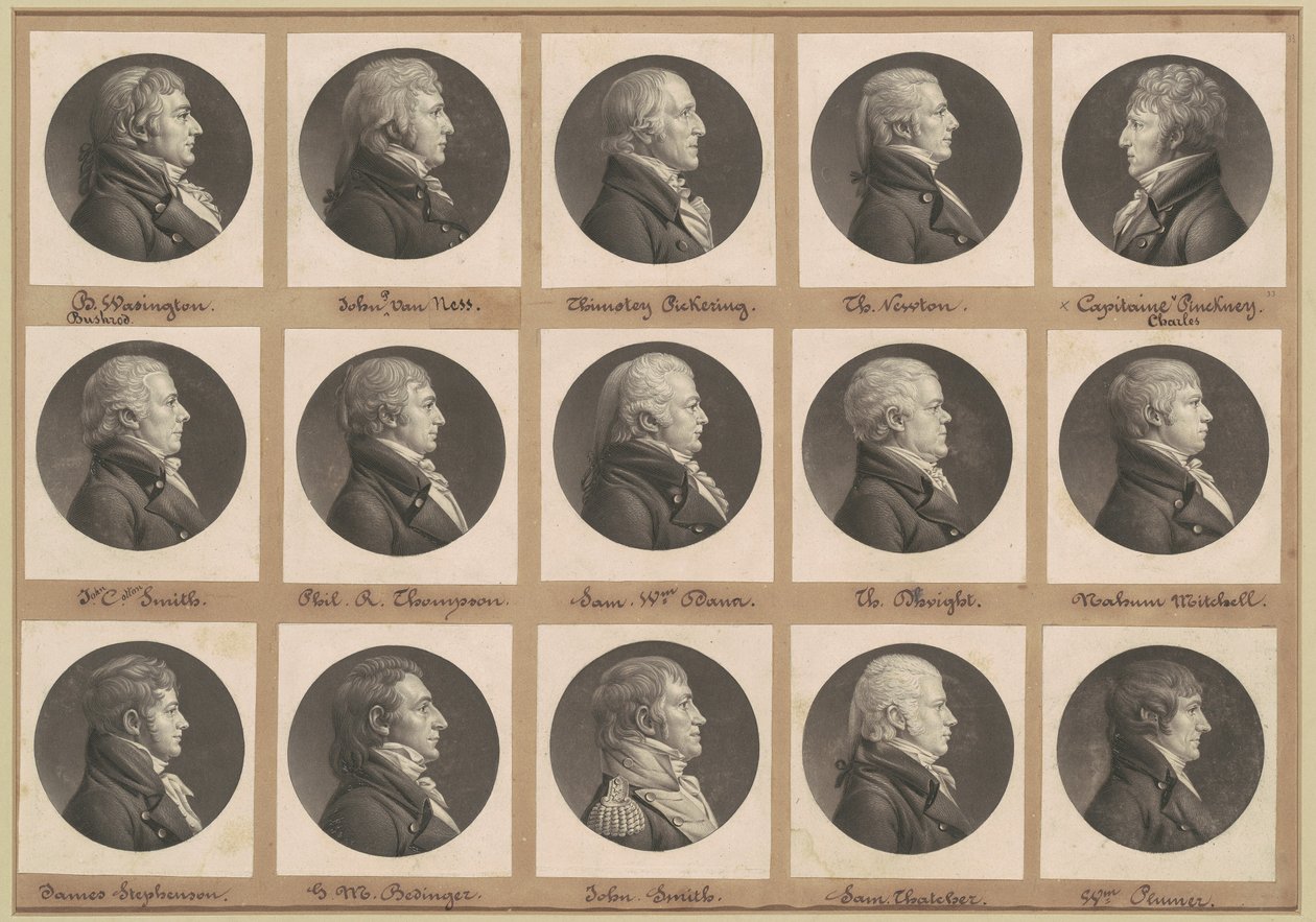 Saint-Mémin samling af portrætter, gruppe 33 af Charles B. J. Févret de Saint Mémin
