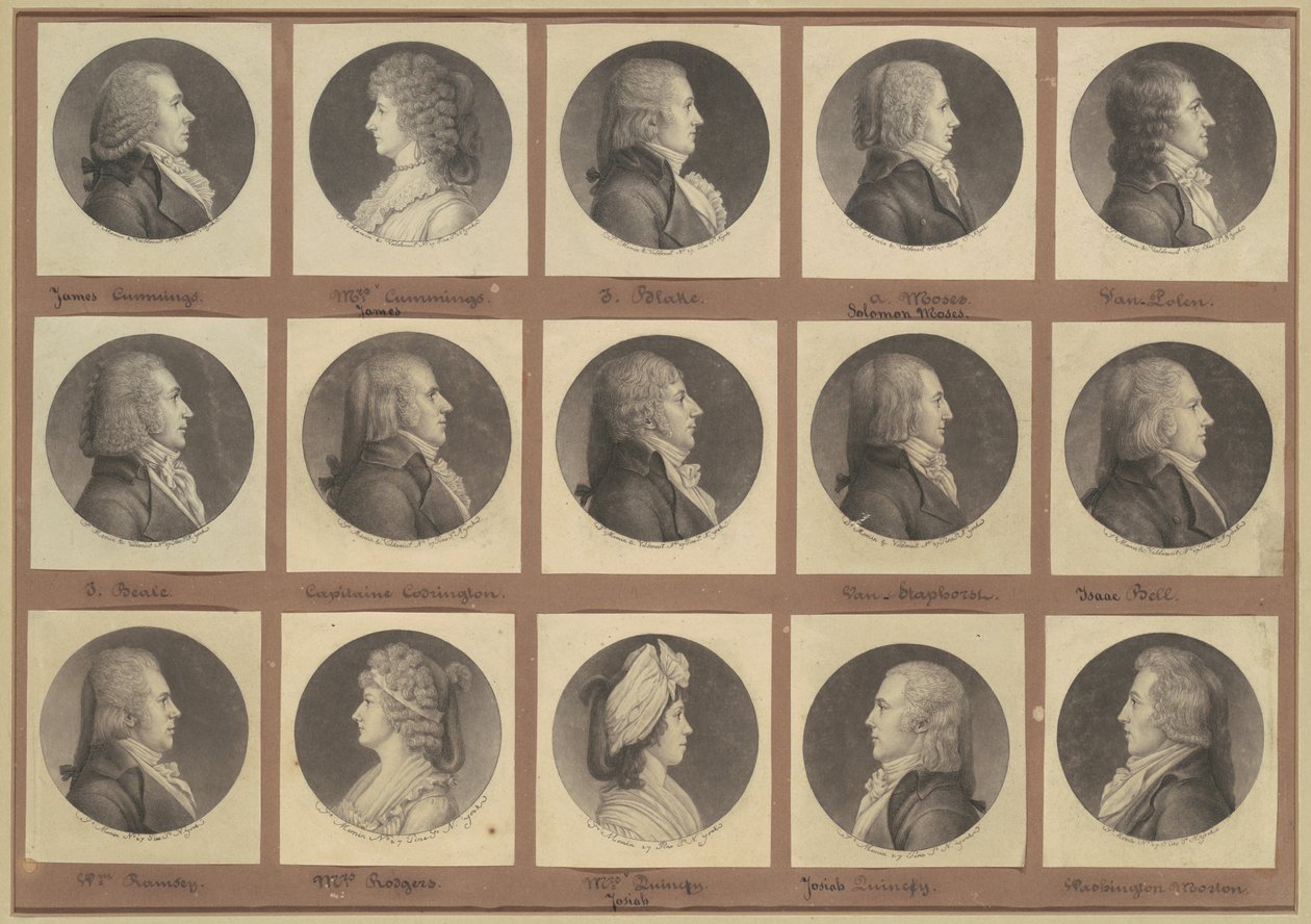 Saint-Mémin samling af portrætter, gruppe 3 af Charles B. J. Févret de Saint Mémin
