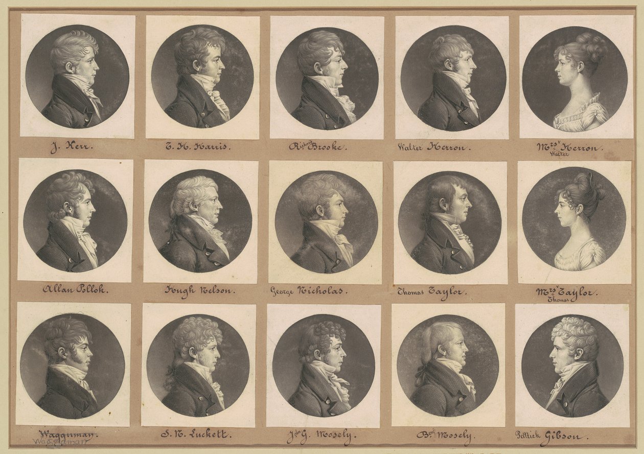 Saint-Mémin samling af portrætter, gruppe 42 af Charles B. J. Févret de Saint Mémin