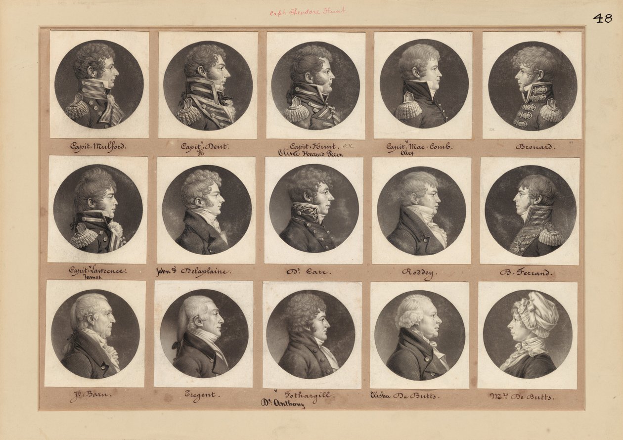 Saint-Mémin samling af portrætter, gruppe 48 af Charles B. J. Févret de Saint Mémin
