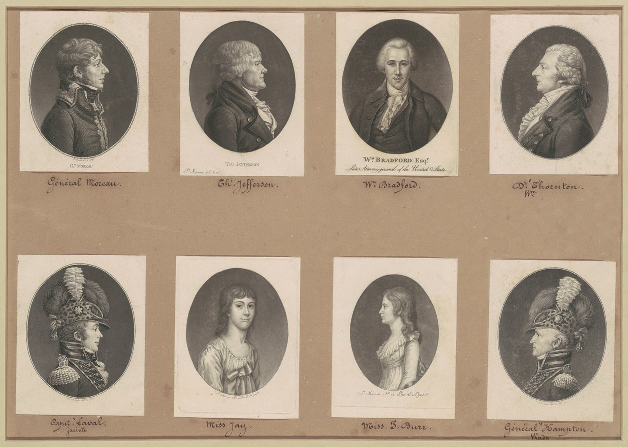 Saint-Mémin samling af portrætter, gruppe 51 af Charles B. J. Févret de Saint Mémin