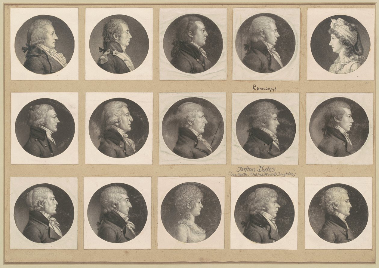 Saint-Mémin samling af portrætter, gruppe 53 af Charles B. J. Févret de Saint Mémin