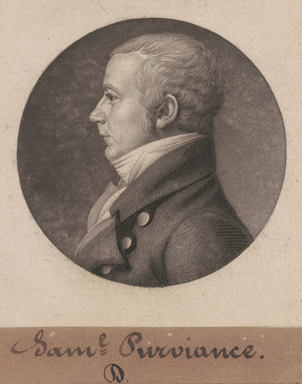 Samuel Dinsmore Purviance af Charles B. J. Févret de Saint Mémin