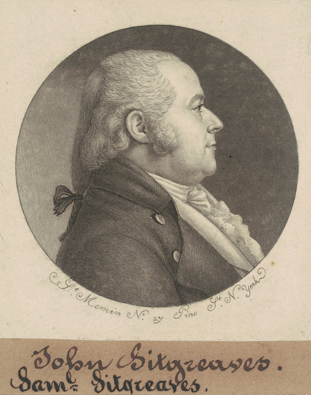 Samuel Sitgreaves af Charles B. J. Févret de Saint Mémin