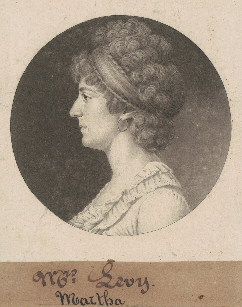 Sarah Coates Levy af Charles B. J. Févret de Saint Mémin