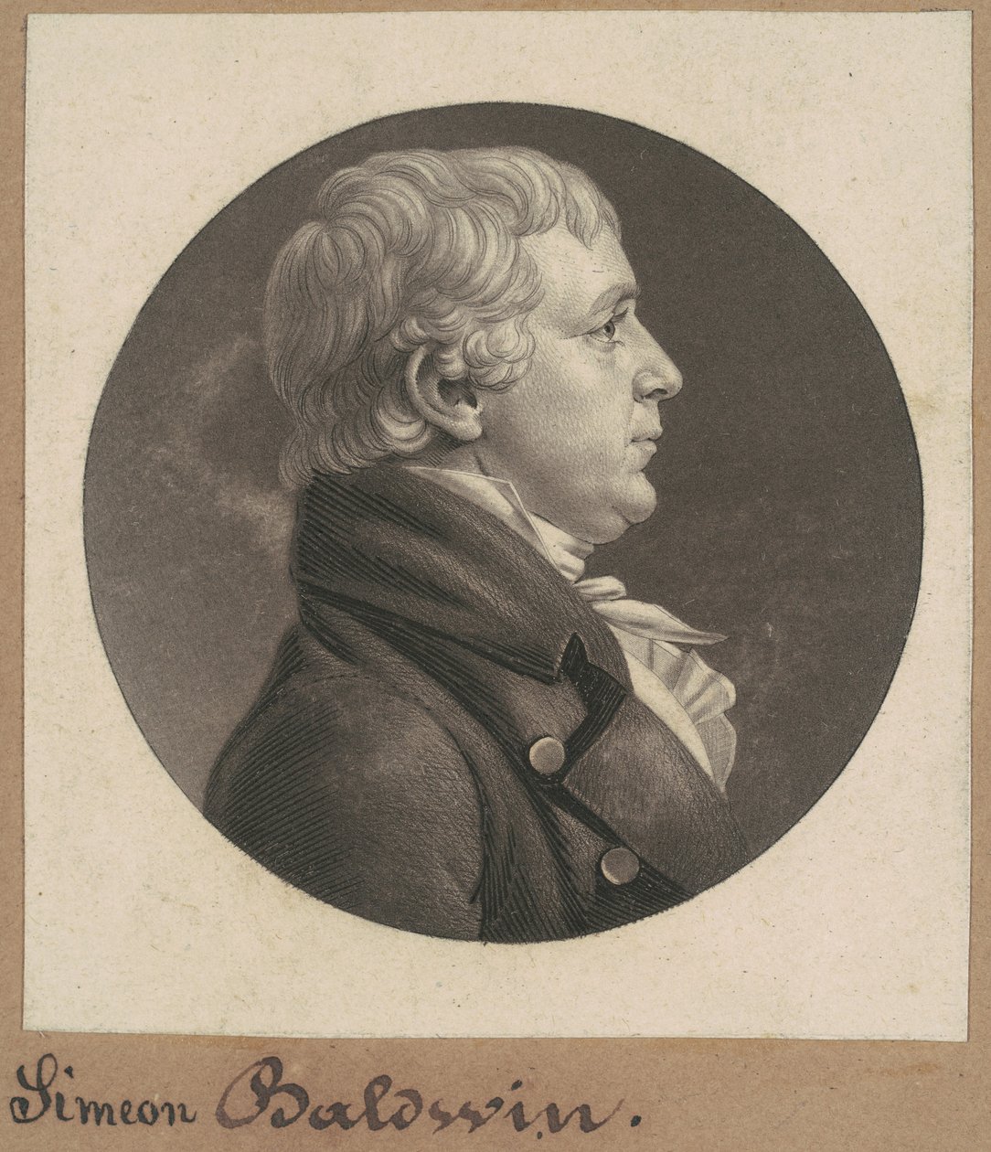Simeon Baldwin af Charles B. J. Févret de Saint Mémin