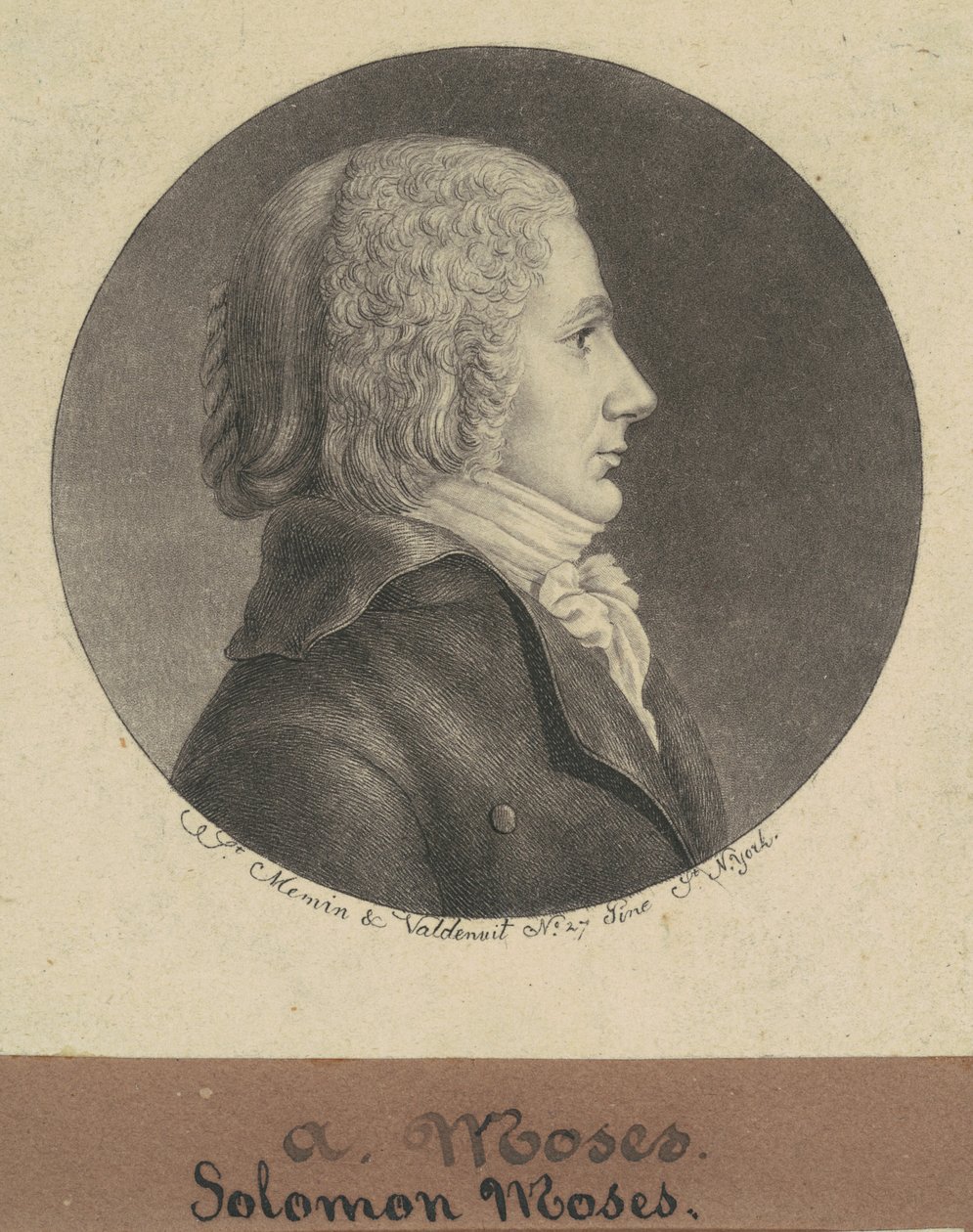Salomon Moses af Charles B. J. Févret de Saint Mémin