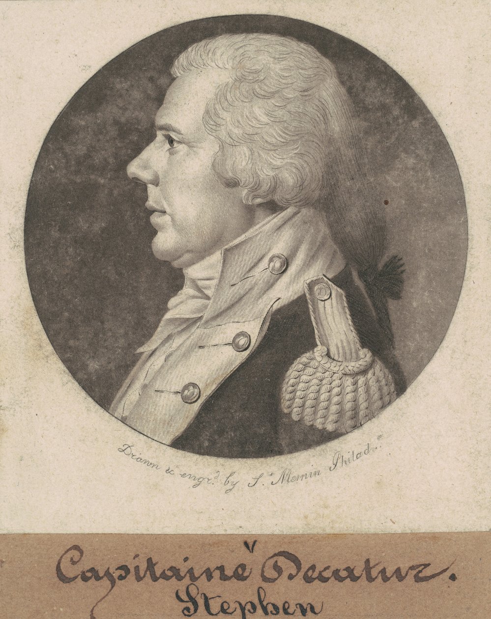 Stephen Decatur, Sr. af Charles B. J. Févret de Saint Mémin