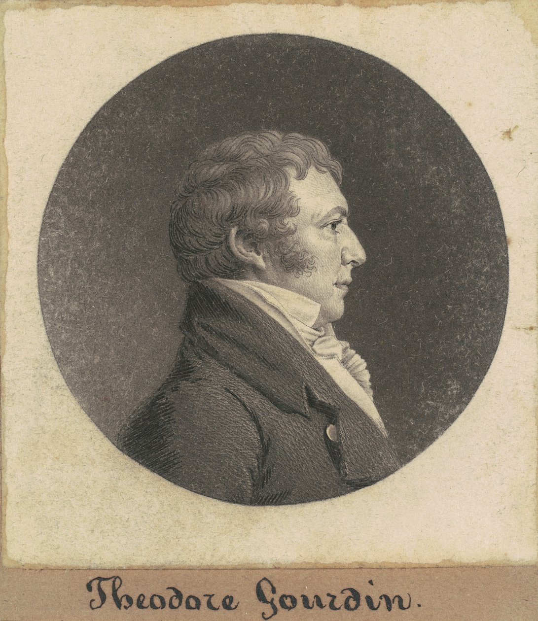 Theodore Gourdin af Charles B. J. Févret de Saint Mémin
