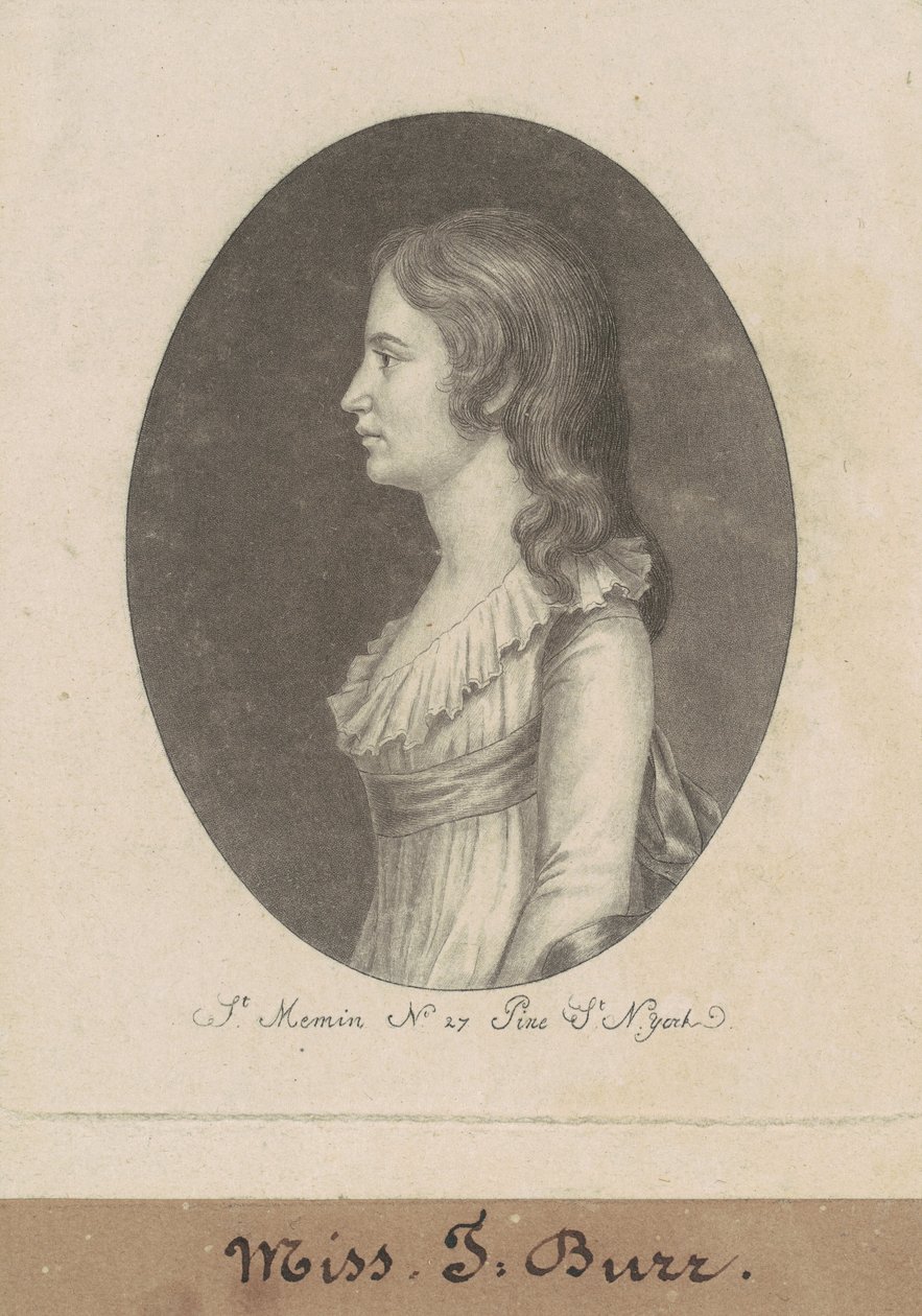 Theodosia Burr af Charles B. J. Févret de Saint Mémin