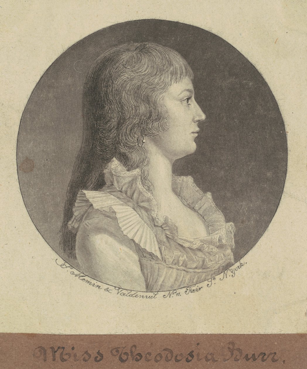 Theodosia Burr af Charles B. J. Févret de Saint Mémin