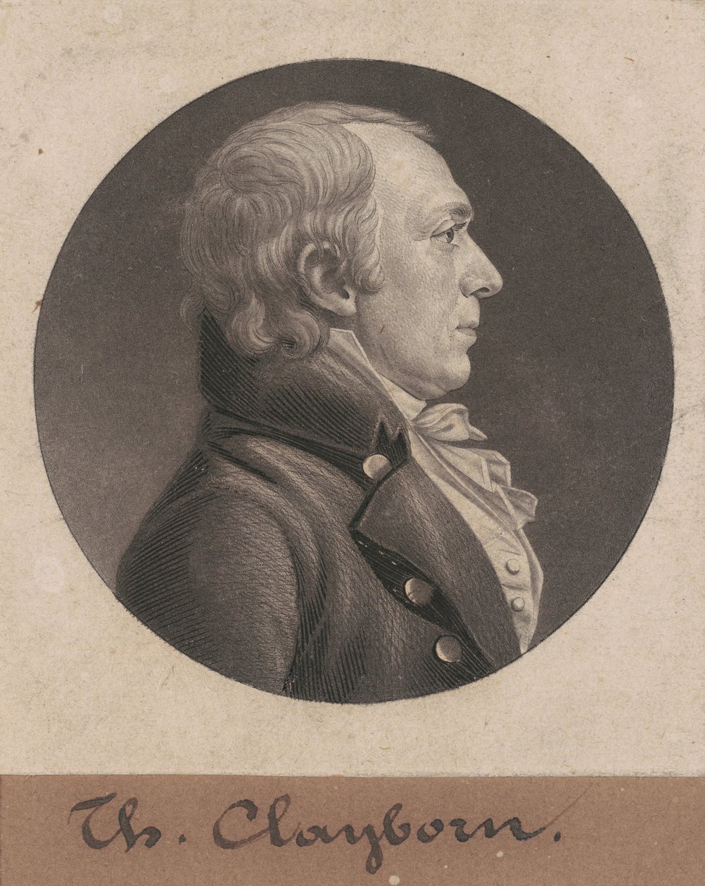 Thomas Claiborne af Charles B. J. Févret de Saint Mémin