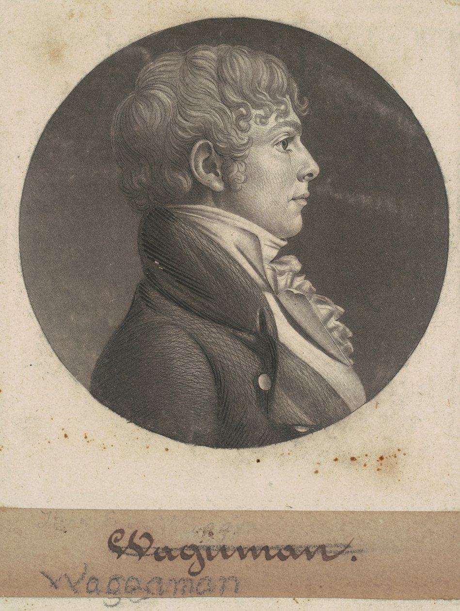 Thomas Ennalls Waggaman af Charles B. J. Févret de Saint Mémin