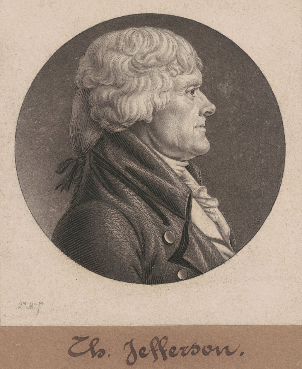 Thomas Jefferson af Charles B. J. Févret de Saint Mémin