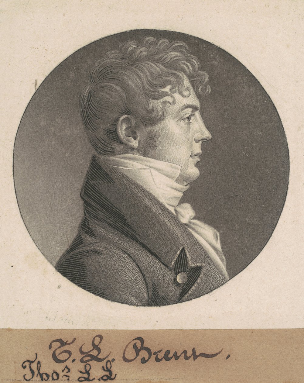 Thomas Ludwell Lee Brant af Charles B. J. Févret de Saint Mémin