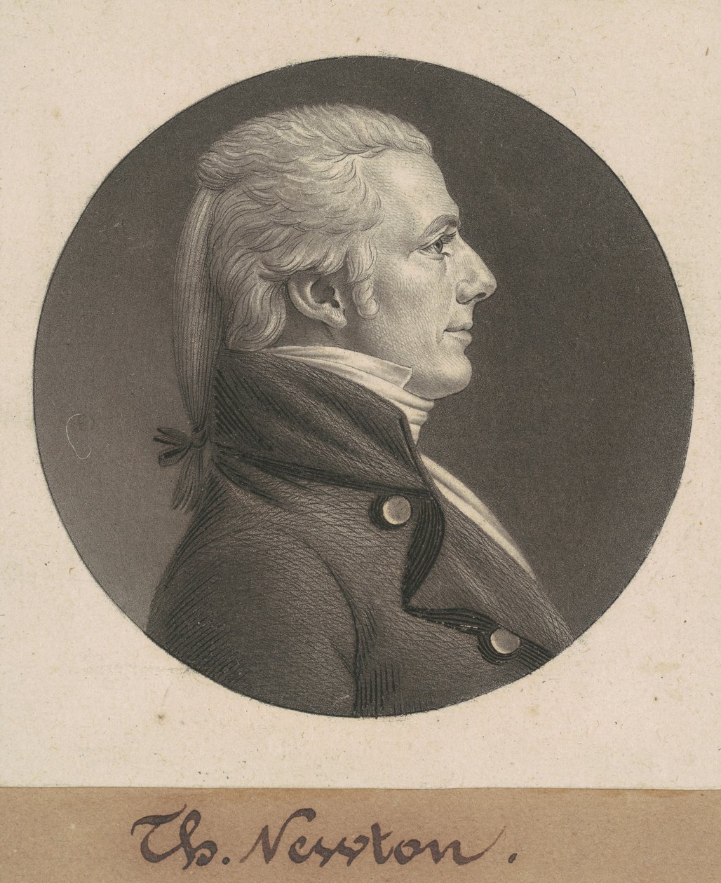 Thomas Newton, Jr. af Charles B. J. Févret de Saint Mémin