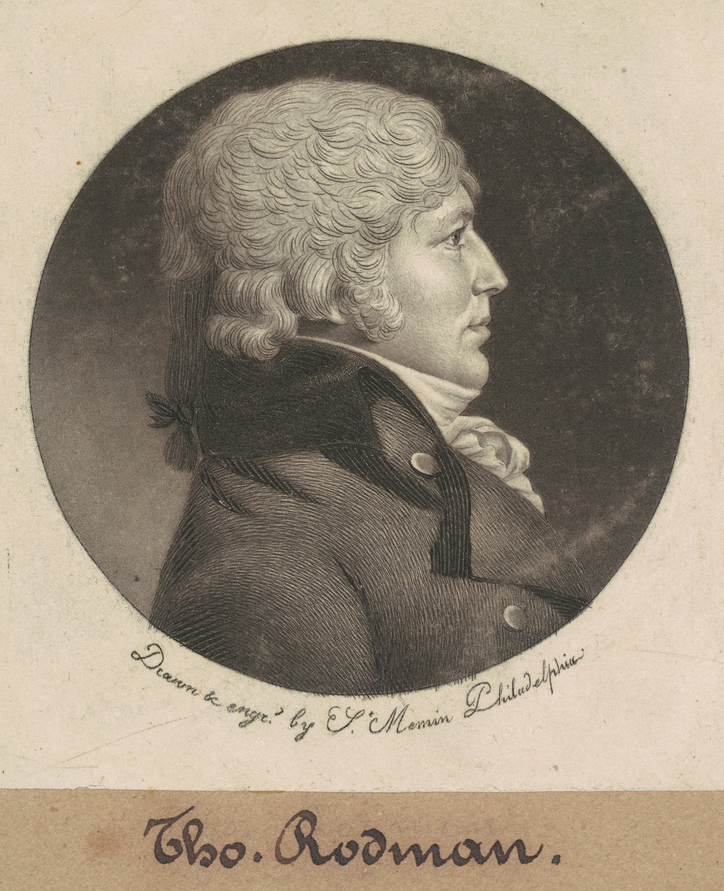 Thomas Rodman af Charles B. J. Févret de Saint Mémin