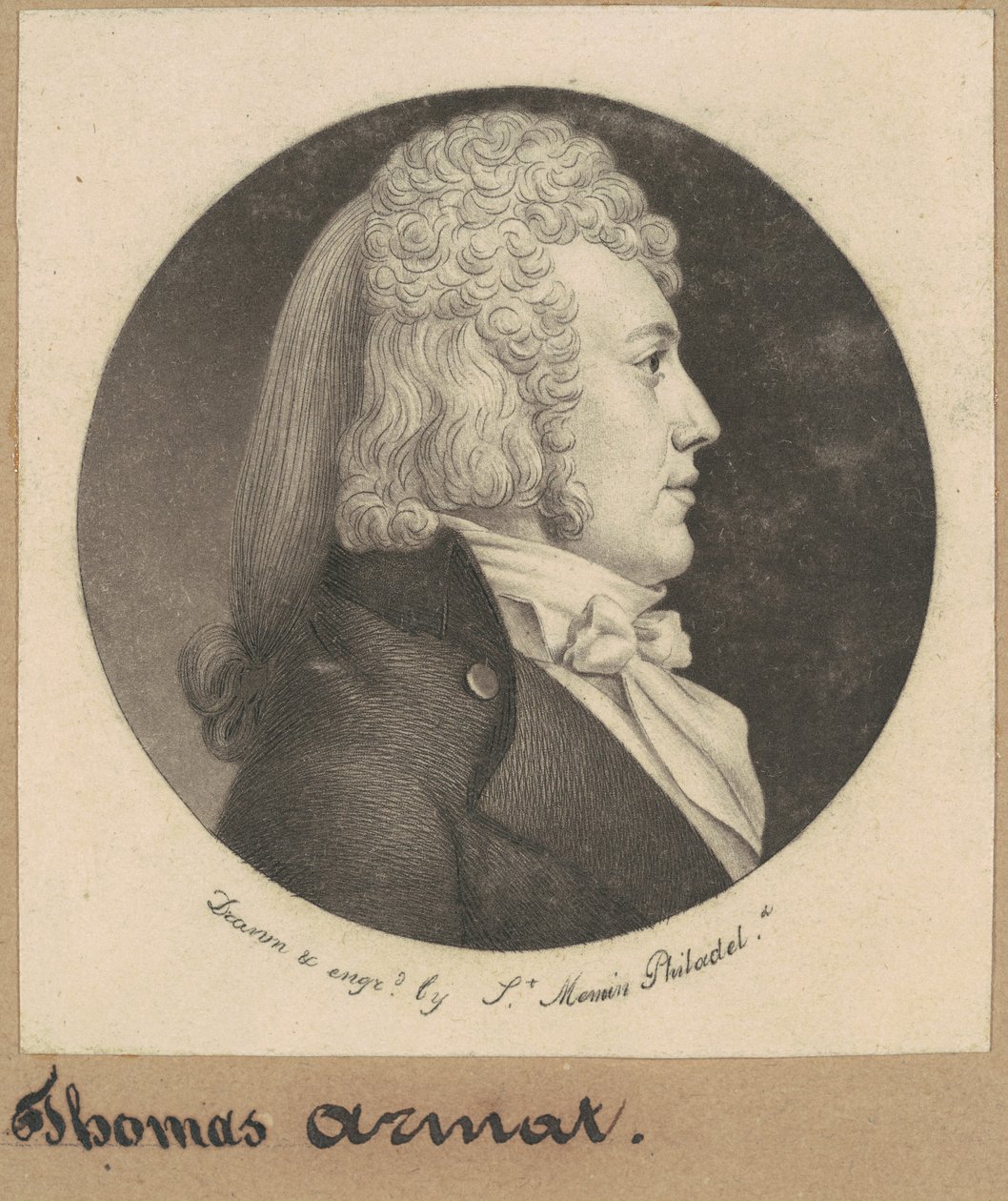 Thomas Wright Armat af Charles B. J. Févret de Saint Mémin